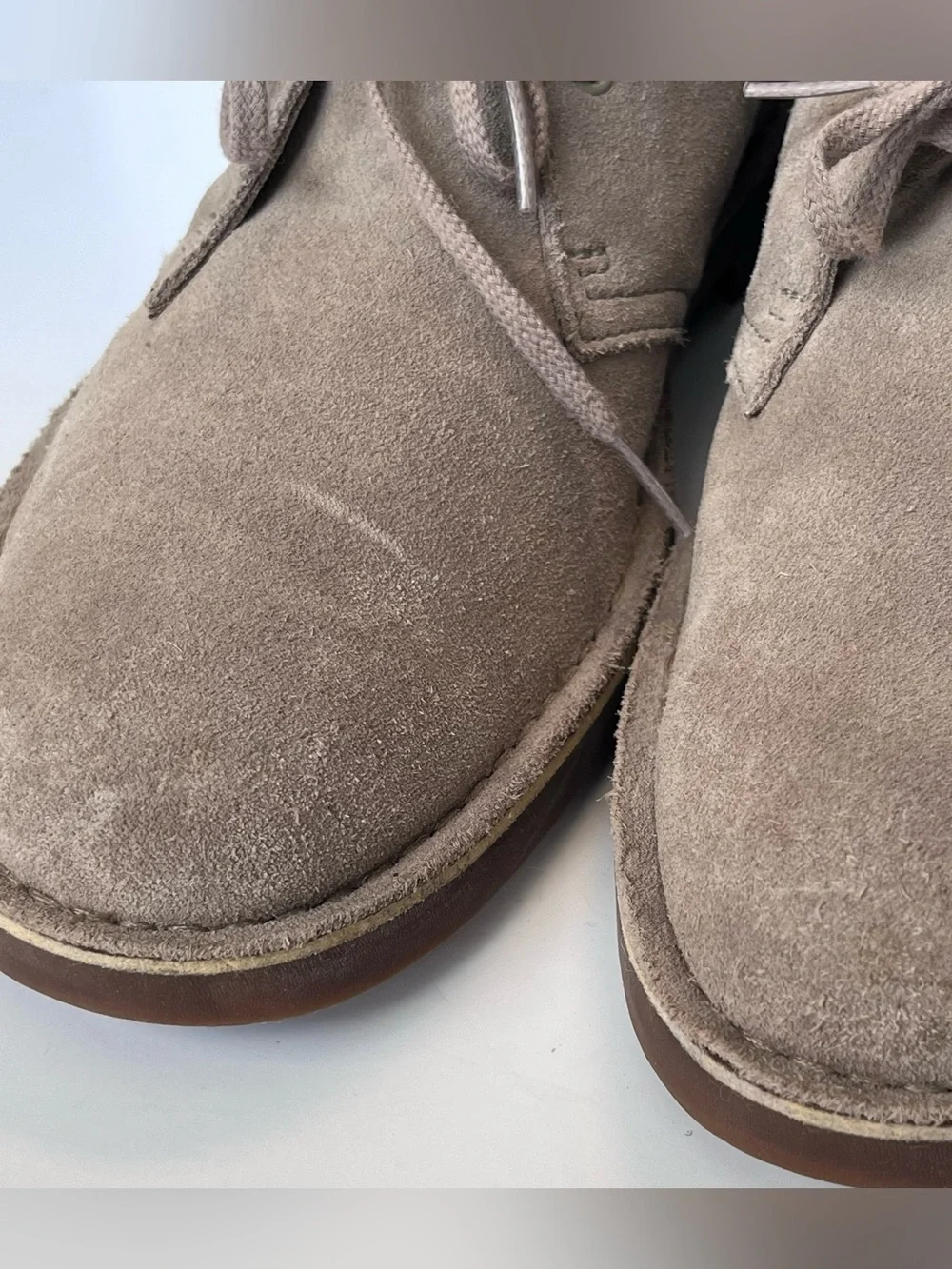 CLARKS Originals Desert Boot Bushacre 2 Chukka Taupe Suede Men's Size 11 M